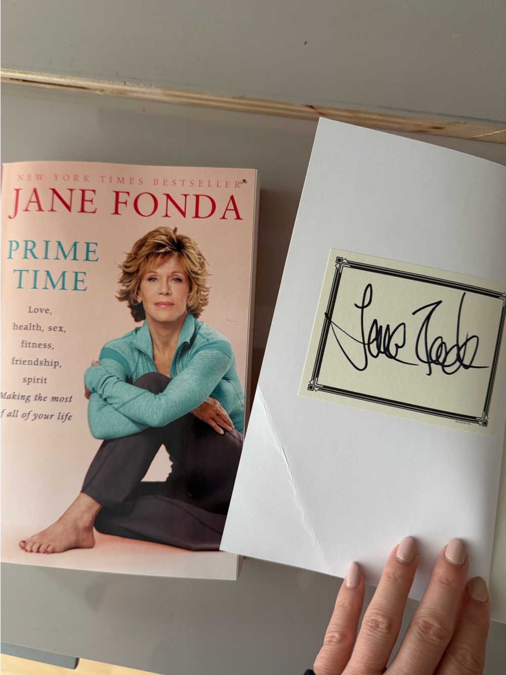 NWT SIGNED Jane Fonda Book